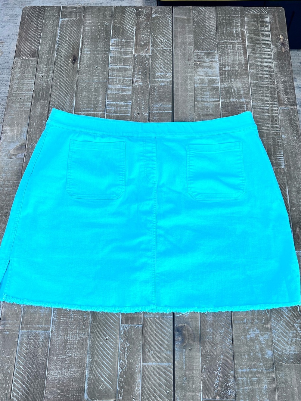 Ruby Rd. Bright Turquoise Mini Skort with Patch Pockets